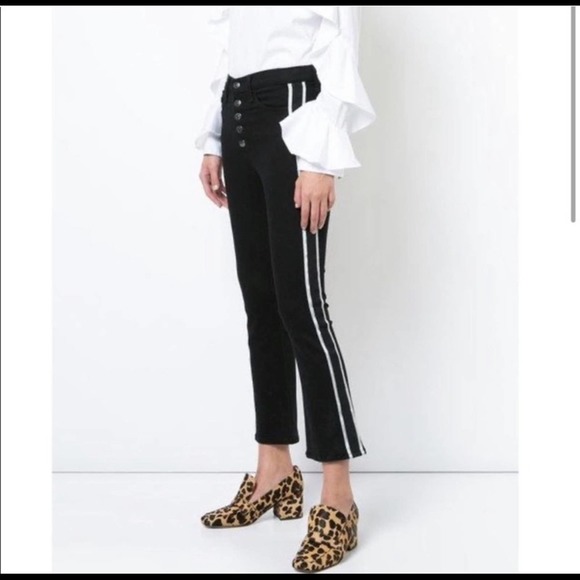 Veronica Beard Carolyn 10" Baby Boot Jeans Raven Black Size 25 - Picture 4 of 16